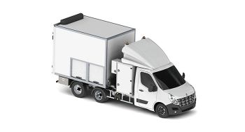 Maxicargo van for asphalt works