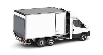 Maxicargo dual temperature refrigerated van with tail-lift