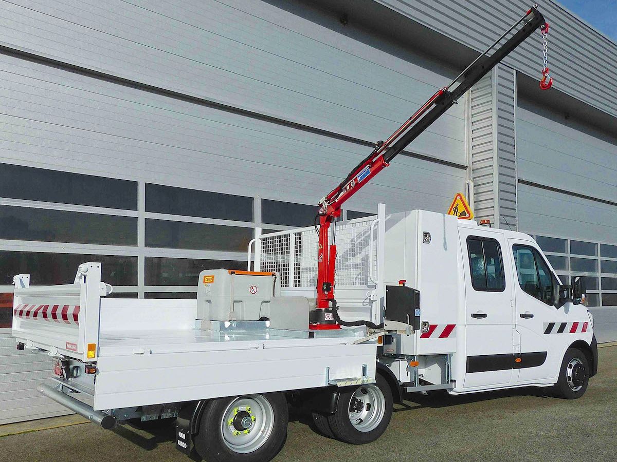 Maxibenne avec potence