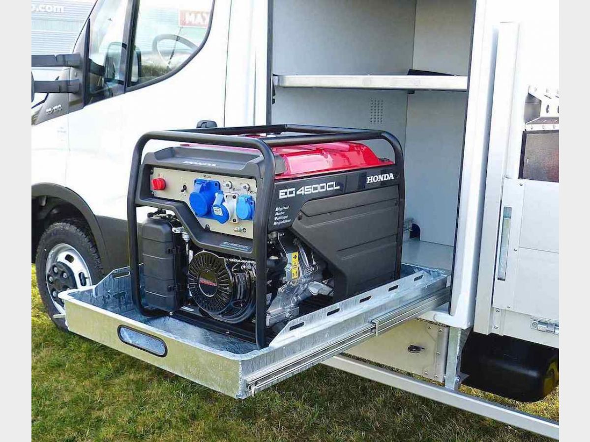 Coffre groupe électrogène sur tiroir renforcé